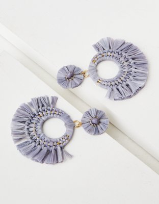 American Eagle AEO Raffia Tiered Earring Override — фото 2