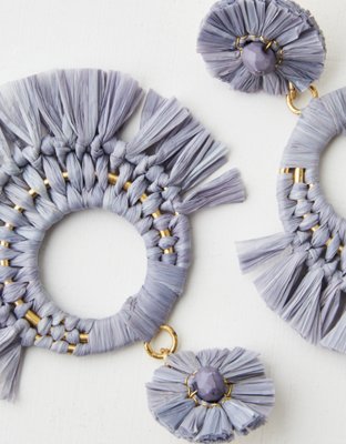 American Eagle AEO Raffia Tiered Earring Override — фото 3