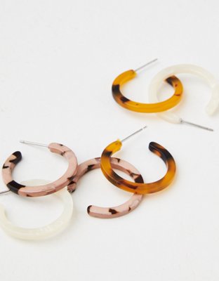 AEO Resin Mini Hoops 3-Pack