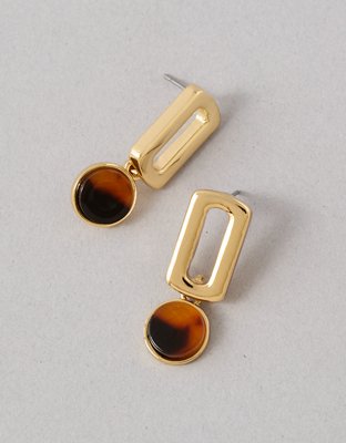 AEO Tortoise Shell Geometric Earrings