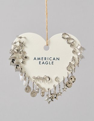 AEO Silver Star Earrings 18-Pack