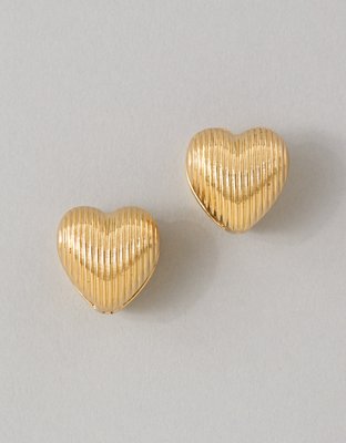 AEO Chunky Heart Earrings
