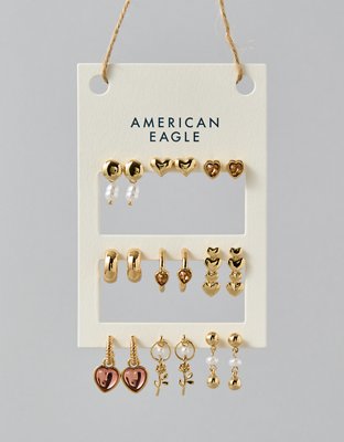 AE Heart Earrings 9-Pack 