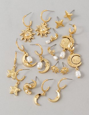 AEO Celestial Earrings 9-Pack