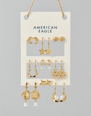 AEO Celestial Earrings 9-Pack