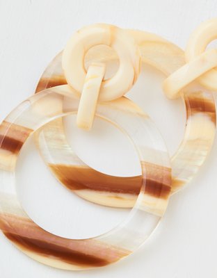 American Eagle AEO Milky Resin Hoop Earring — фото 2