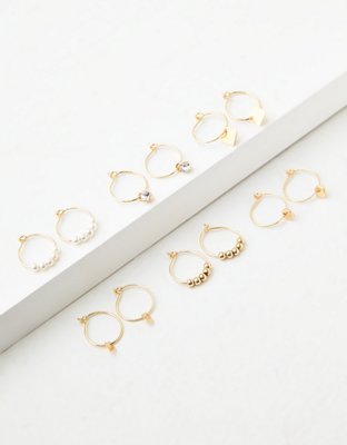 American Eagle AEO Stud + Mini Hoop Earrings 18-Pack — фото 2