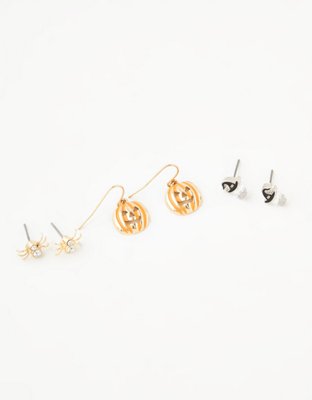 AEO Pumpkin Earrings 3-Pack