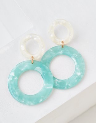 AEO Stacked Resin Hoop Earring