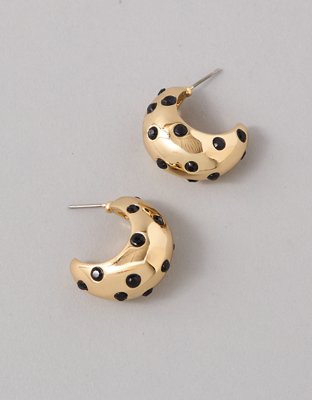 Boucles d’oreille en forme de cœur perlé AEO