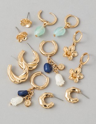 Emballage de six paires de boucles d’oreilles assorties AE