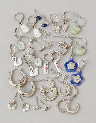 AE Silver-Tone Earrings 18-Pack