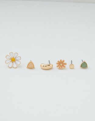 American Eagle AEO Daisy Stud Earrings 6-Pack — фото 4