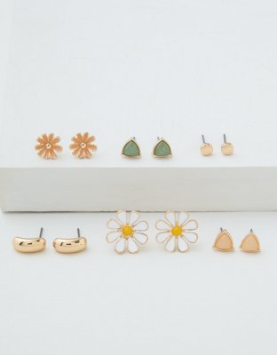 American Eagle AEO Daisy Stud Earrings 6-Pack — фото 3