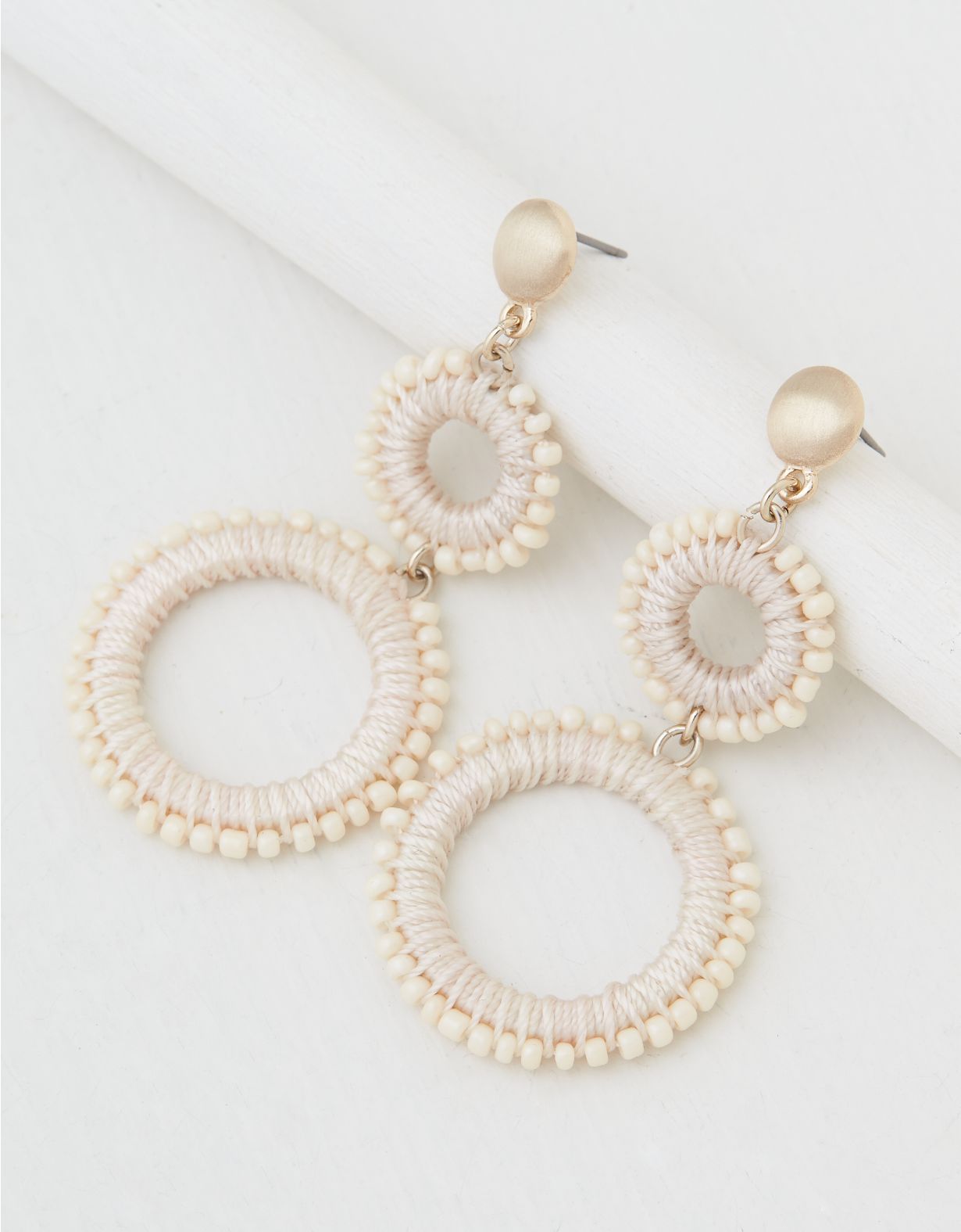 AEO Beaded Tiered Statement Earring