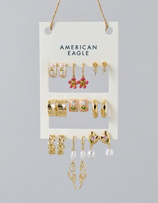 AE Flower Earrings 9-Pack