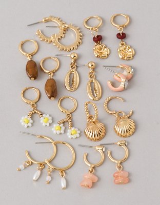 AE Orange Shell Earring 9-Pack