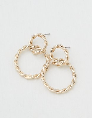 American Eagle AEO Gold Link Earring — фото 3
