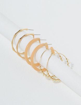 AEO Dainty Hoop Earrings 3-Pack