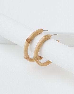 American Eagle AEO Bamboo Hoop Earring — фото 2