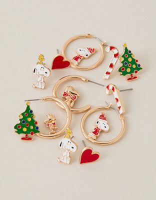 AEO Snoopy Earrings 6-Pack