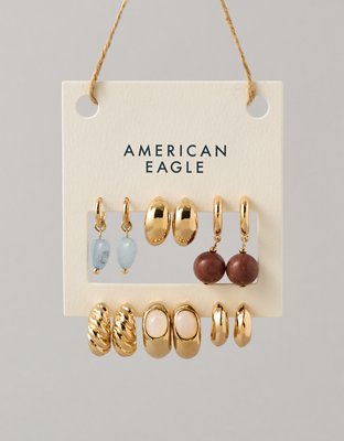 AE Blue & Brown Earring 6-Pack from American Eagle - $19.95
