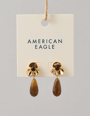 AE Brown Floral Earring
