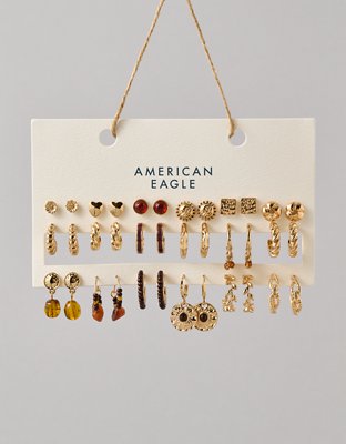 AE Brown Earring 18-Pack