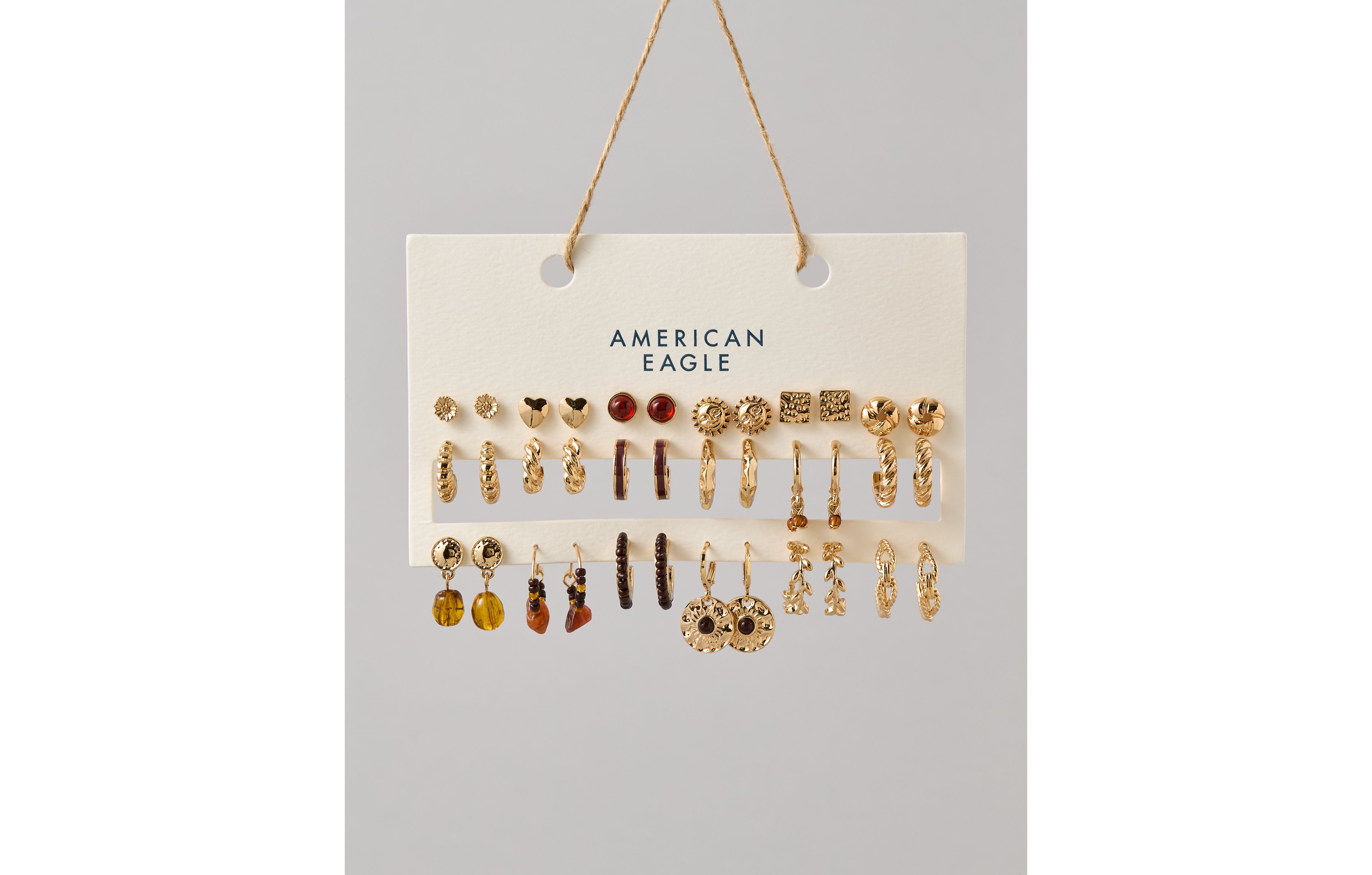 AE Brown Earring 18-Pack