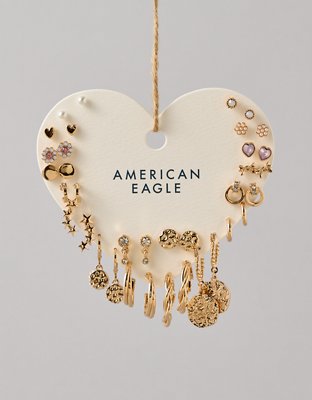 AE Faux Gold Earring 18-Pack from American Eagle - $24.95