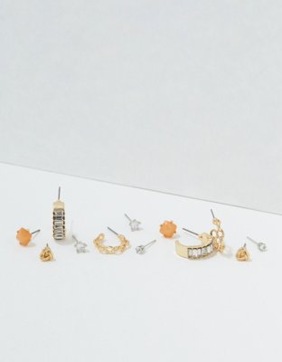 AEO Chain Hoop Earrings 6-Pack