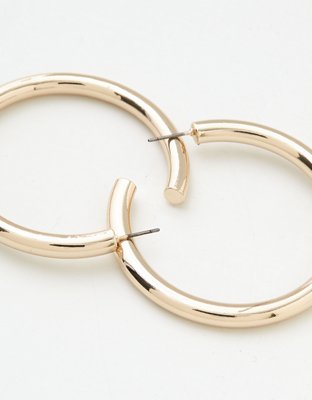 American Eagle AEO Large Gold Hoop Earring — фото 2