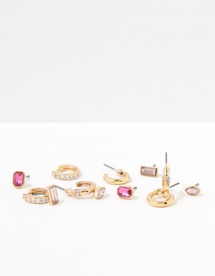 American Eagle AEO Pink Stud Earrings 6-Pack — фото 2