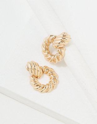 AEO Gold Door Knocker Earring