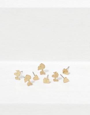 American Eagle AEO Snoopy Earrings 4-Pack — фото 2