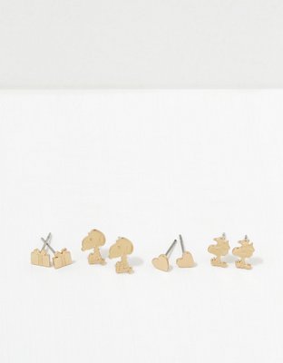 AEO Snoopy Earrings 4-Pack