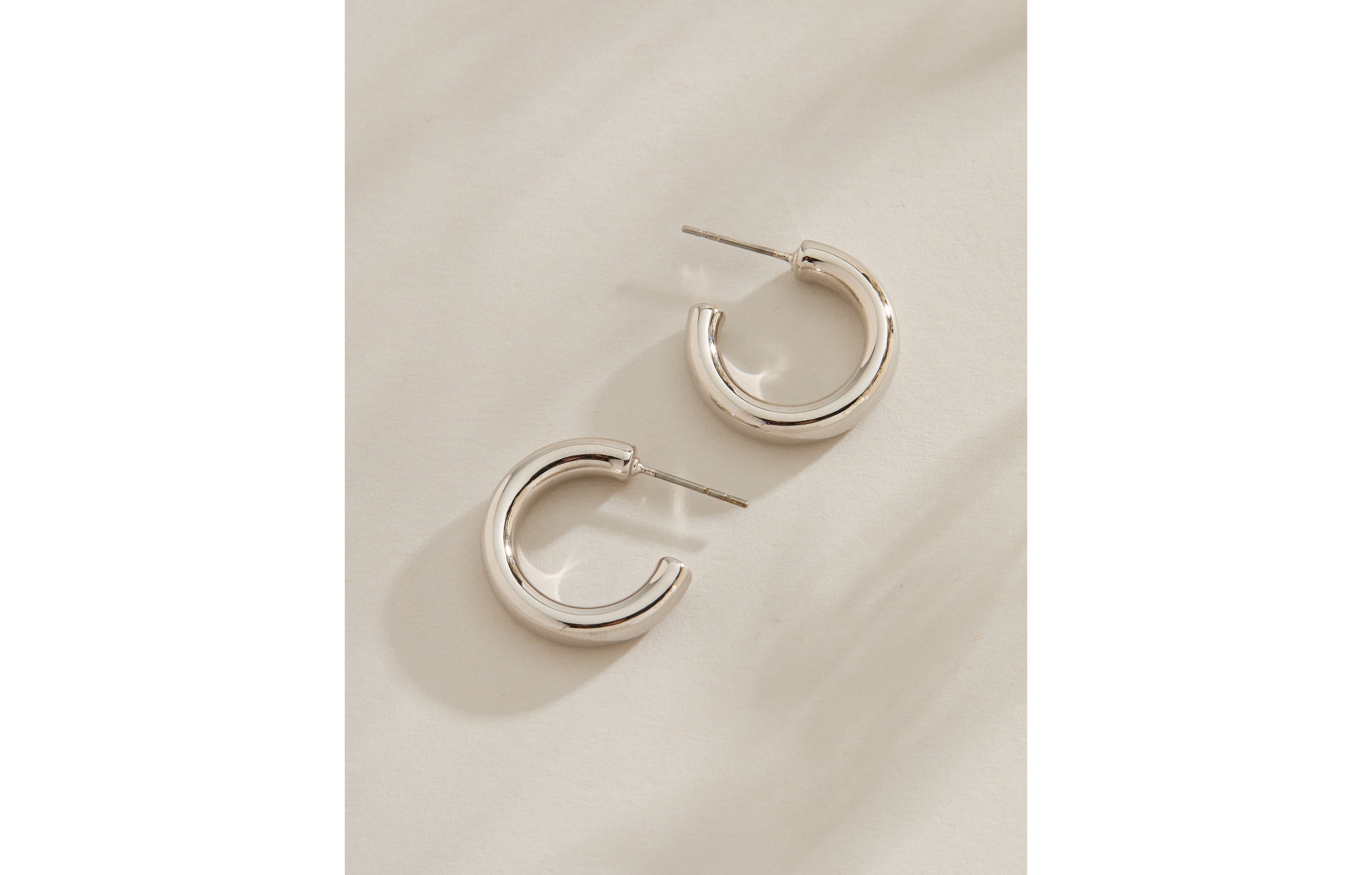 AE Keepers Collection Platinum Plated Hoop Earring