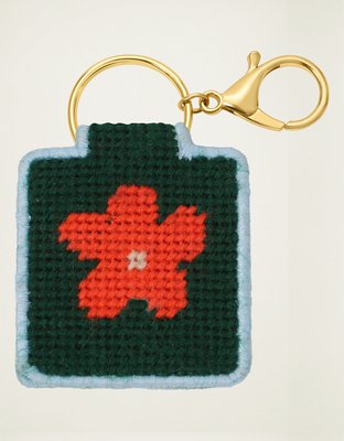 Lucky Feather Happy Feather Needlepoint Keychain Kit