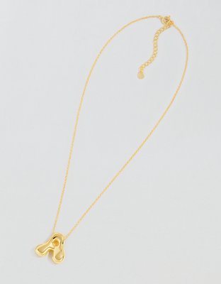 Athra Bubble Letter Necklace