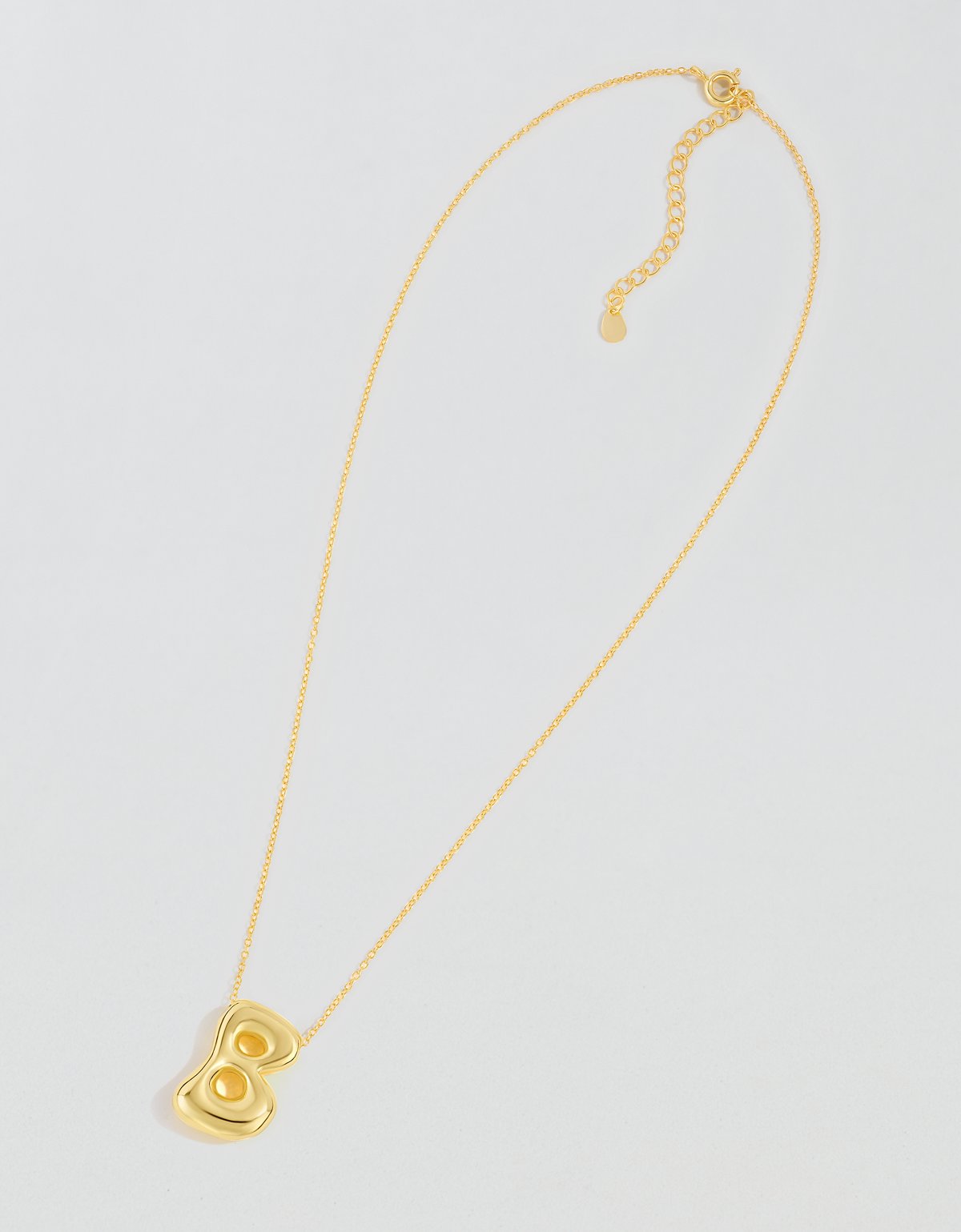 Athra Bubble Letter Necklace