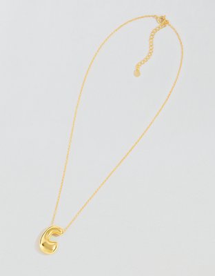 Athra Bubble Letter Necklace