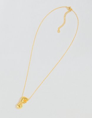 Athra Bubble Letter Necklace