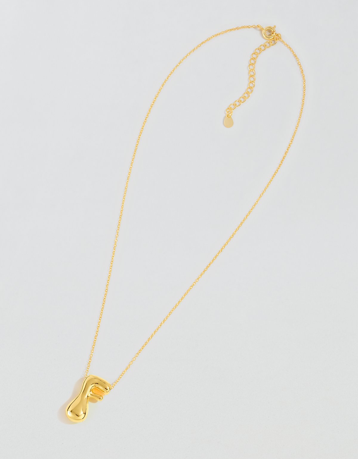 Athra Bubble Letter Necklace