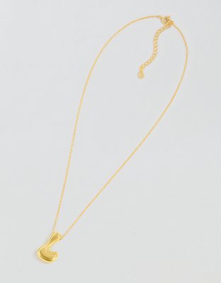 Athra Bubble Letter Necklace