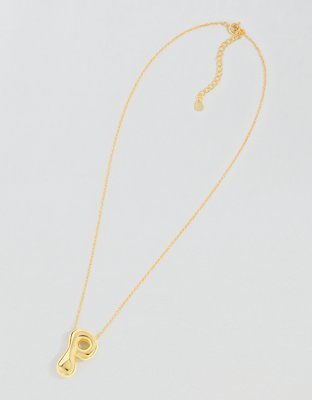 Athra Bubble Letter Necklace