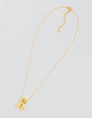 Athra Bubble Letter Necklace