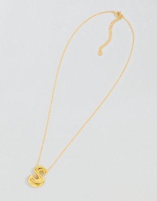 Athra Bubble Letter Necklace