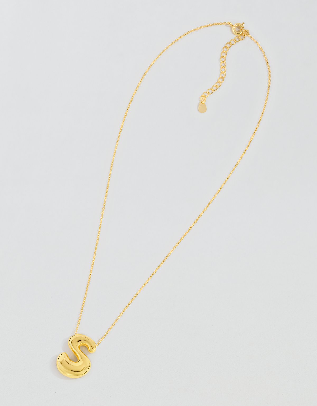 Athra Bubble Letter Necklace