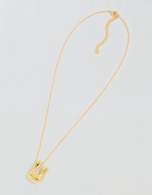 Athra Bubble Letter Necklace