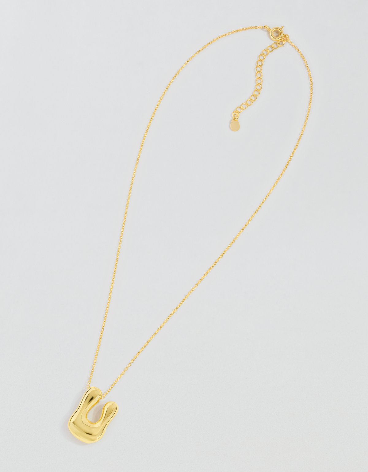 Athra Bubble Letter Necklace